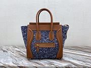	 Kitlife Celine Micro Luggage Bag Tweed and Leather Black and White - 226cm - 1