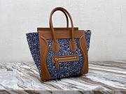 	 Kitlife Celine Micro Luggage Bag Tweed and Leather Black and White - 226cm - 3