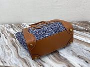 	 Kitlife Celine Micro Luggage Bag Tweed and Leather Black and White - 226cm - 2