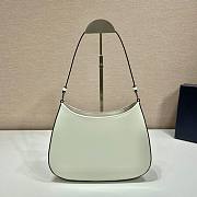 Kitlife Prada Cleo brushed leather shoulder bag white - 27x226cm - 3