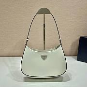 Kitlife Prada Cleo brushed leather shoulder bag white - 27x226cm - 2