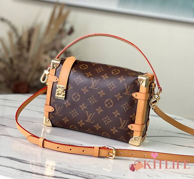 Kitlife Louis Vuitton Side Trunk Monogram Brown Bag - 21 x 14 x 6 cm - 1