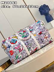 KITLIFE LOUIS VUITTON KEEPALL BANDOULIERE BAG 50 Colorful - 50 x 29 x 23 cm - 5