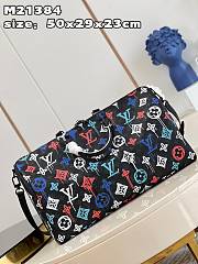 KITLIFE LOUIS VUITTON KEEPALL BANDOULIERE BAG 50 Orange LV Graffiti pattern - 50 x 29 x 23 cm - 5