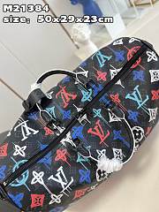 KITLIFE LOUIS VUITTON KEEPALL BANDOULIERE BAG 50 Orange LV Graffiti pattern - 50 x 29 x 23 cm - 3