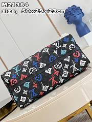 KITLIFE LOUIS VUITTON KEEPALL BANDOULIERE BAG 50 Orange LV Graffiti pattern - 50 x 29 x 23 cm - 2