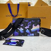 KITLIFE LOUIS VUITTON GASTON BAG  Sunrise Monogram Eclipse Canvas - 22 x 14.5 x 4.5 cm  - 1