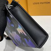 KITLIFE LOUIS VUITTON GASTON BAG  Sunrise Monogram Eclipse Canvas - 22 x 14.5 x 4.5 cm  - 5