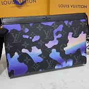 KITLIFE LOUIS VUITTON GASTON BAG  Sunrise Monogram Eclipse Canvas - 22 x 14.5 x 4.5 cm  - 4