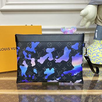 KITLOFE LOUIS VUITTON POCHETTE TO-GO BAG Sunrise Monogram Eclipse Canvas - 30 x 21.5 x 1 cm