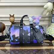 KITLIFE LOUIS VUITTON KEEPALL BAG 25 Sunrise Monogram Eclipse Canvas - 25 x 15 x 11 cm - 1