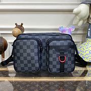 KITLIFE LOUIS VUITTON MESSENGER UTILITY BAG Damier Graphite - 27 x 16.5 x 10.5 cm - 1