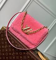 	 KITLIFE LOUIS VUITTON TWIST BAG MM pINK Fleece - 23 x 17 x 9.5 cm - 1