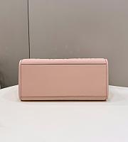 	 Kitlife Fendi Sunshine Medium Pink leather shopper - 35x31x17cm - 4