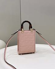 	 Kitlife Fendi Sunshine Mini Pink leather shopper - 13x5x17cm - 5