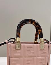 	 Kitlife Fendi Sunshine Mini Pink leather shopper - 13x5x17cm - 2