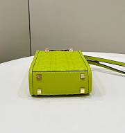 	 Kitlife Fendi Sunshine Mini Acid Green leather shopper - 13x5x17cm - 4