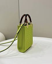 	 Kitlife Fendi Sunshine Mini Acid Green leather shopper - 13x5x17cm - 2