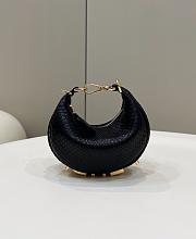 Kitlife Fendigraphy Nano Black Python Leather - 16.5x14x5cm - 1