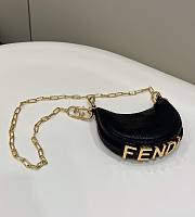Kitlife Fendigraphy Nano Black Python Leather - 16.5x14x5cm - 2