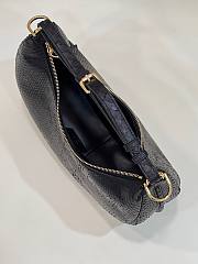Kitlife Fendigraphy Small Black Python Leather -  29x24.5x10cm - 2