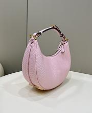 Kitlife Fendigraphy Small Pink Python Leather - 29x24.5x10cm - 2