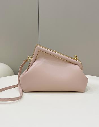 Fendi First Small Pink Leather  – 8BP129 – 26×18×9.5 cm