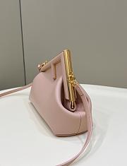 Fendi First Small Pink Leather  – 8BP129 – 26×18×9.5 cm - 4