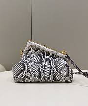 Fendi First Small White Python Leather Bag – 8BP129 – 26×18×9.5 cm - 1