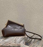 Fendi First Small Brown Blushes Crocodile Leather – 8BP129 – 26×18×9.5 cm - 2