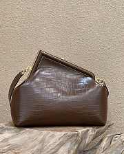 Kitlife Fendi First Medium Brown Blushed Crocodile Leather - 32.5x15x23.5cm - 1