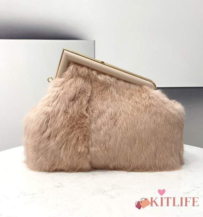 Kitlife Fendi First Medium Mink Leather Pink - 32.5x15x23.5cm - 1