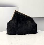 	 Kitlife Fendi First Medium Mink Leather Black - 32.5x15x23.5cm - 1