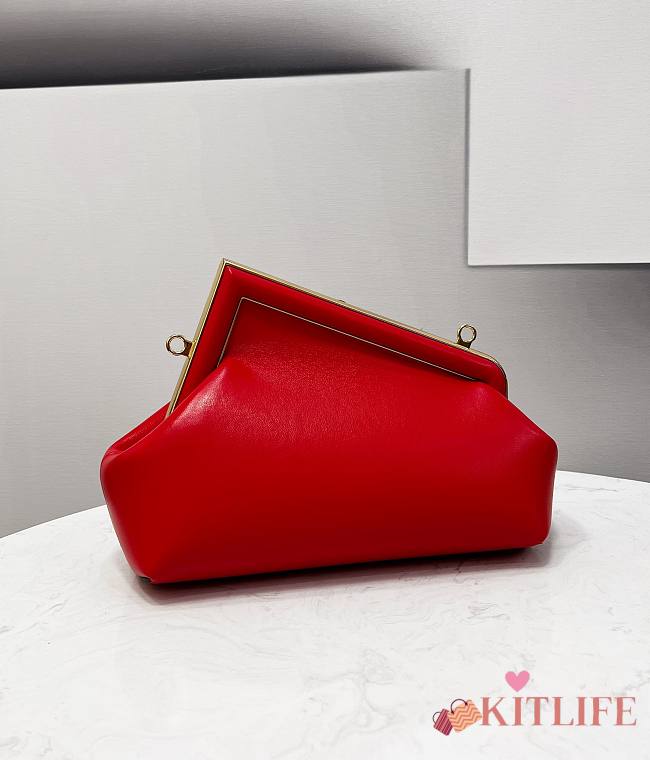 Kitlife Fendi First Small Red Leather – 26×18×9.5 cm - 1