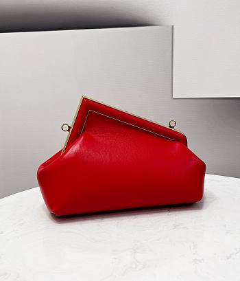 Kitlife Fendi First Small Red Leather – 26×18×9.5 cm