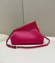 	 Kitlife Fendi First Small Pink Leather – 26×18×9.5 cm - 5