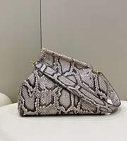 Fendi First Medium White Python Leather Bag – 32.5×15×23.5cm - 1