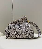 Fendi First Medium White Python Leather Bag – 32.5×15×23.5cm - 3