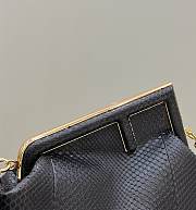 	 Fendi First Medium Brown Python Leather Bag – 32.5×15×23.5cm - 2