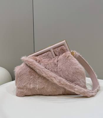 Kitlife Fendi First Medium Mink Leather Light Pink - 32.5x15x23.5cm