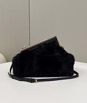 Kitlife Fendi First Small Mink Leather Black - 26×9.5×18cm - 3