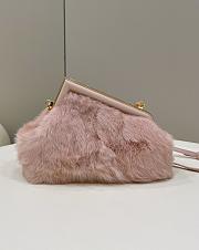 	 Kitlife Fendi First Small Mink Leather Pink - 26×9.5×18cm - 5