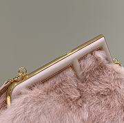 	 Kitlife Fendi First Small Mink Leather Pink - 26×9.5×18cm - 4