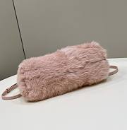 	 Kitlife Fendi First Small Mink Leather Pink - 26×9.5×18cm - 3