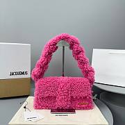 	 Kitlife Jacquemus Shearling Le Bambidou Shoulder Pink Bag - 27x12x7cm - 1