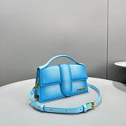 	 Kitlife Jacquemus Le Bambino Bag in Blue Leather - 24*13*7cm - 3