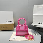 Kitlife Jacquemus Le Chiquito Noeud Coiled pink handbag - 18x15.5x8cm - 1