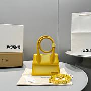 	 Kitlife Jacquemus Le Chiquito Noeud Coiled yellow handbag - 18x15.5x8cm - 1