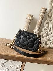 Kitlife Chanel Mini Flap Bag with big gold chain strap black lambskin leather - 19*14*6cm - 2