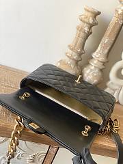 	 Kitlife Chanel Mini Flap Bag with big gold chain strap black lambskin leather - 25*16*6.5cm - 5